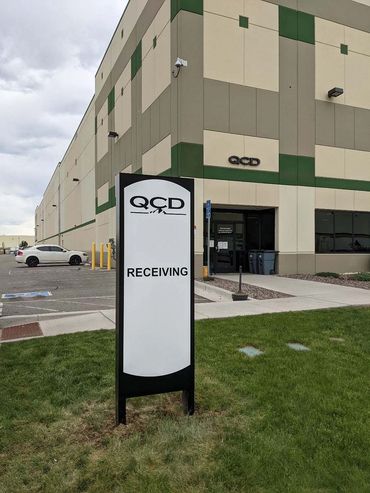 Post and panel sign installation