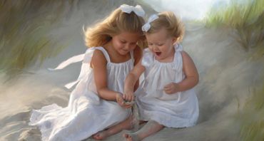 Children's Beach Portrait by Bill Goode Photography