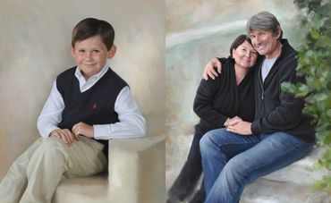 Fine Art Painted Children's Portraits by Bill Goode Photography