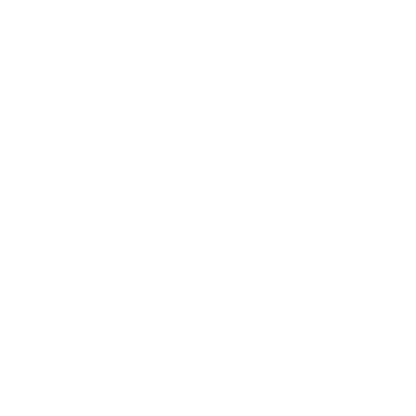 Icon of two hands shaking forming a heart shape inside a circle.