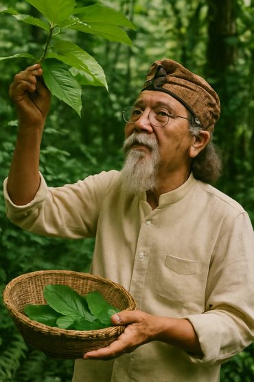Harvesting Kratom leaf