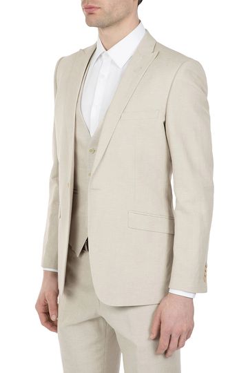 uberstone sand Linen suit