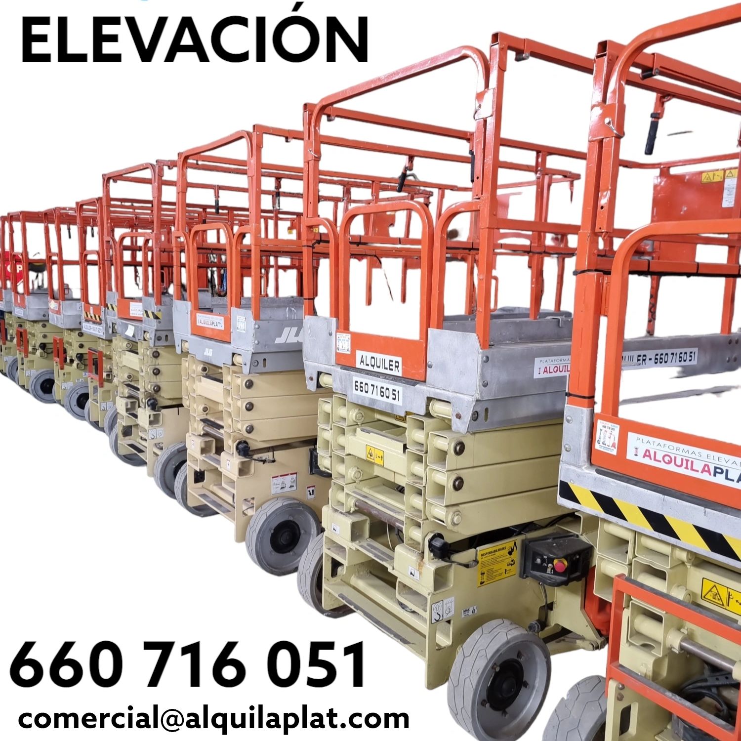 Plataformas elevadoras ALQUILAPLAT en Madrid para alquiler y venta