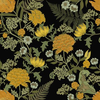 William Morris style fabric and wallpaper