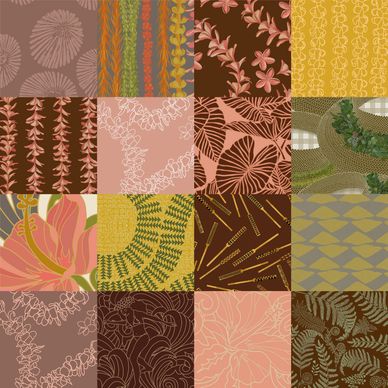Hawaiian quilt design