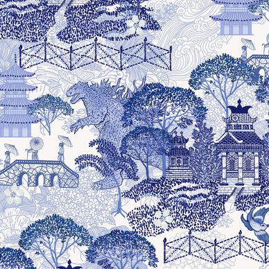 Blue Willow Godzilla