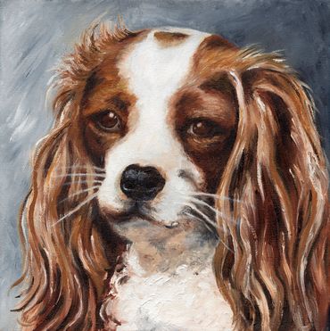 Spaniel dog was painted by local Okanagan children's author/artist, Cherie Braham