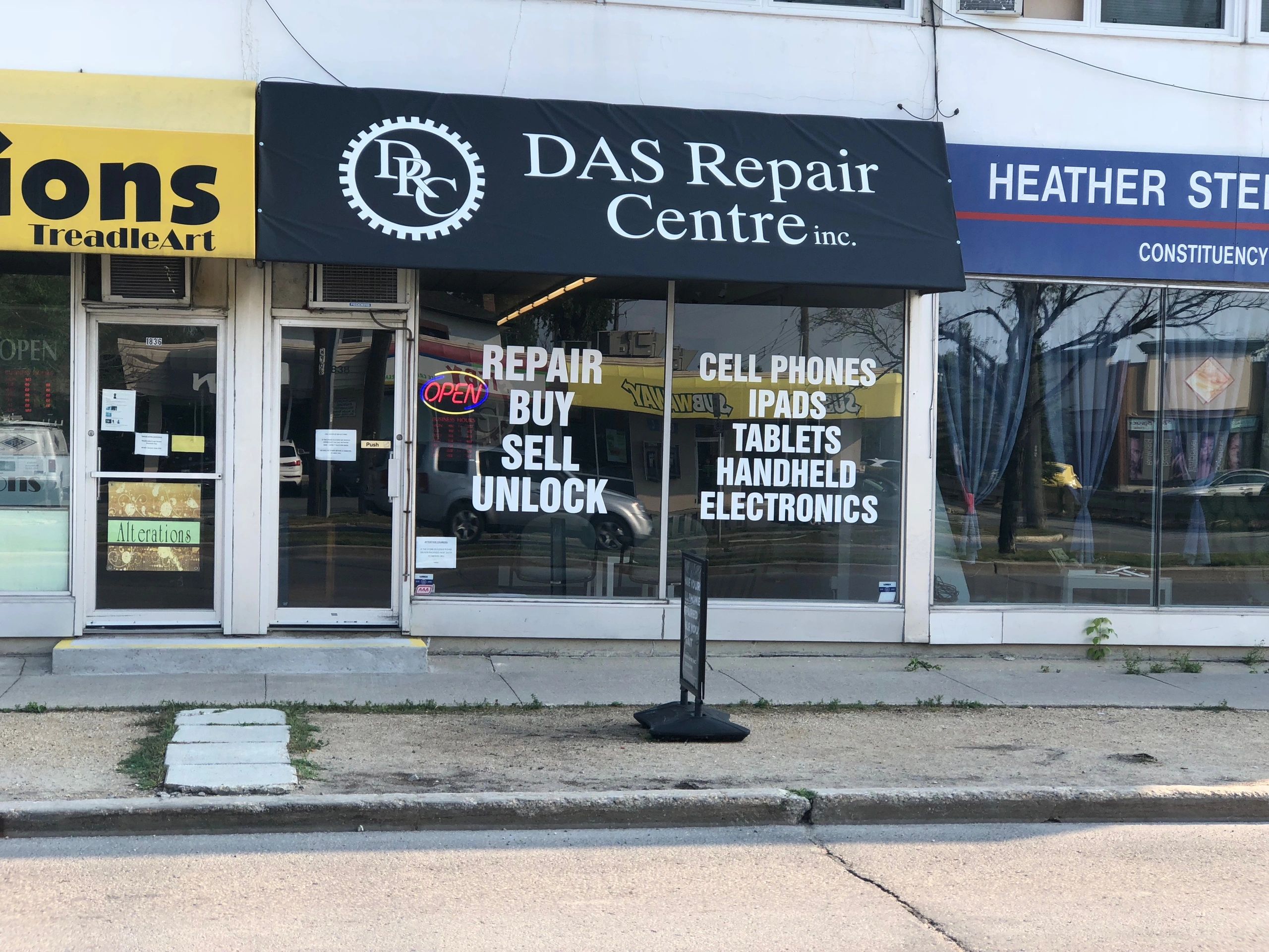 Store front located at 1838 Grant Avneue, east of Superstore, south side of Grant