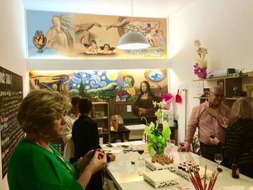 Art through history mural, Creative Art Studio, Penápolis Brazil, grand opening