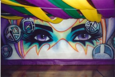 Prom Mural, Mardi Gras, Mardi gras mask, Mount Carmel PA