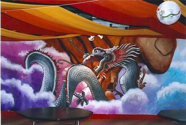 Prom Mural, Chinese Dragon, Dragon king, longwang, Mount Carmel PA