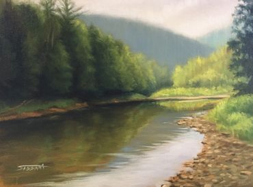 Paintings of Big Pine Creek in Pennsylvania