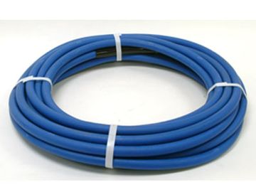 Rated at 3,000 psi and 250 degree F, non marking solution hoses, steel braided