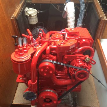The Beta 20 is a 20 horsepower diesel engine with three cylinders and a naturally aspirated design.