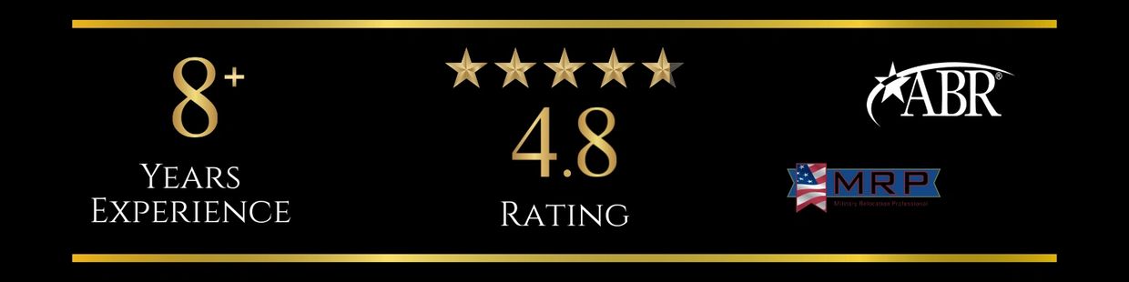 8 plus years' experience with a 4.8-star rating.