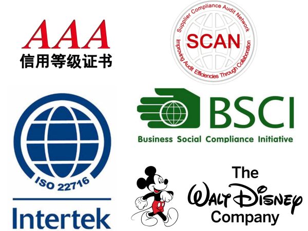 Logotipos de certificaciones y marcas reconocidas.