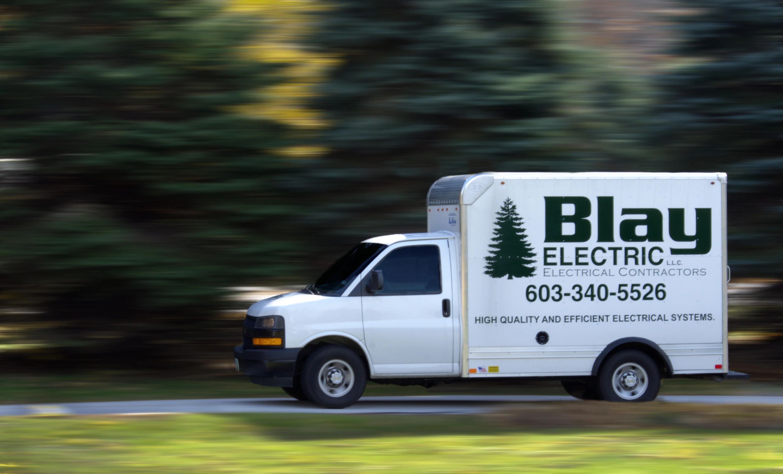 Blay Electric, Electrical Contractors service truck.