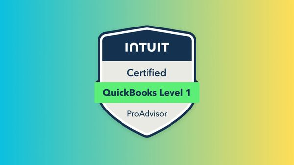 Intuit Certification 1 Quickbooks ProAdvisor logo.