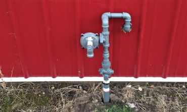 Natural Gas Regulator - New building - Rural application