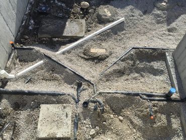 Plumbing Groundworks Installed In Airdrie, Alberta