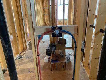 Water Lines Installed In New Home Construction