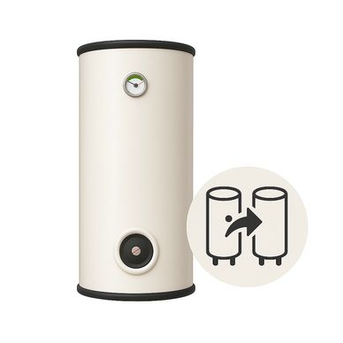 Hot water tank replacement services icon.