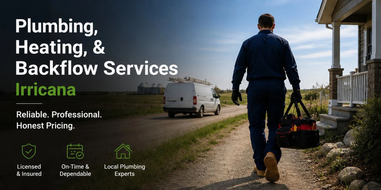 Licensed plumbing technician providing residential plumbing and repair services in Irricana Alberta