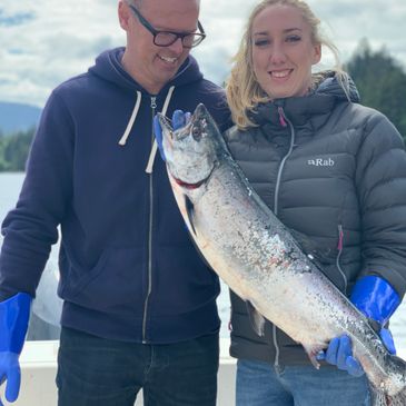 Honeymoon vacation in Alaska while salmon fishing with Reel Alaska Fishing Charters