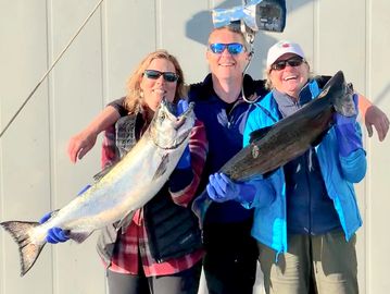 Great day on the water catching chinook salmon in Ketchikan alaska 