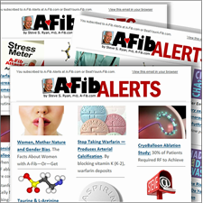 Steve Ryans A-Fib Alerts monthly newsletter image