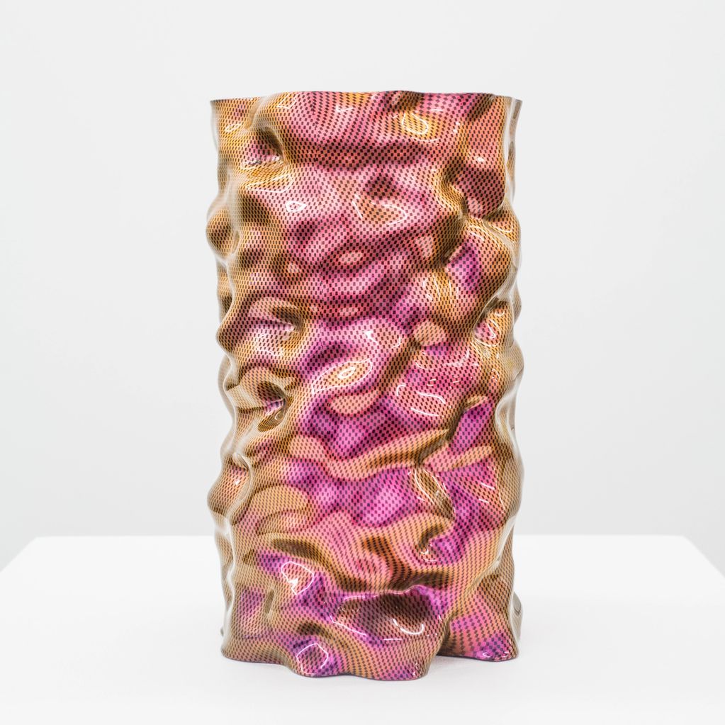 Oliver Pauk Canadian new media artist, 3D printed sculpture with automotive paint