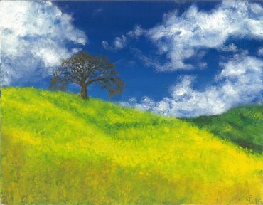 Mustard & Oak, Oil on canvas, 14"x11", Property of Sulonen Family