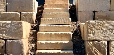 Giant Rock Walls - Retaining Walls - Excavation - Toowoomba - Sandstone Blocks - Concrete Blocks