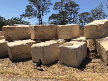 RETAINING WALLS - Supply & installation SANDSTONE BOULDERS & BLOCKS TOOWOOMBA GOLD COAST BRISBANE