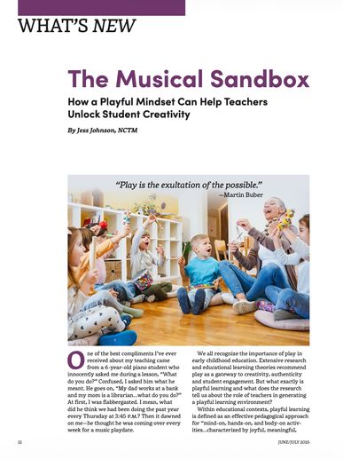 Johnson, Jess. 2025. "The Musical Sandbox: How a Playful Mindset Can Help Teachers Unlock Student Cr