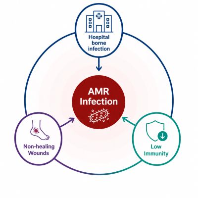 Reasons behind AMR infections