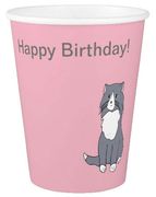 This Rattles' "Happy Birthday Paper Cat is inspired by the book series, "Rattles, the Barn Cat."