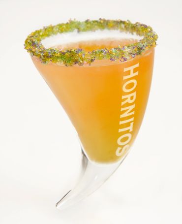 Hornitos Tequila Shot With Colored Sugar Rim - Cocktail Photography by S&C Design Studios