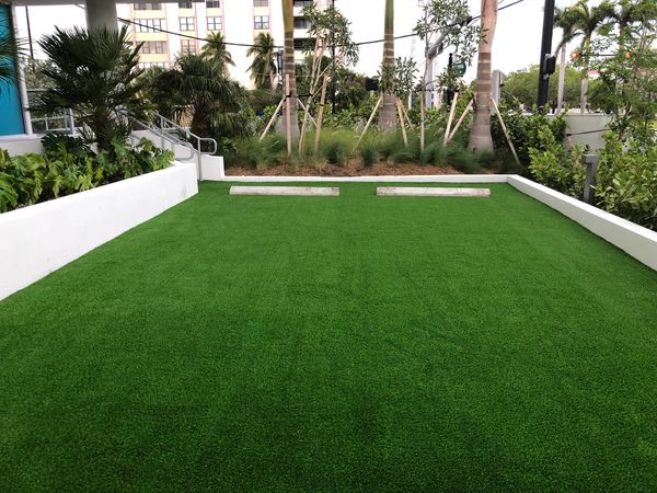 Artificial grass parking area Miami