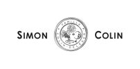 Logo with 'Simon Colin' and a circular emblem.