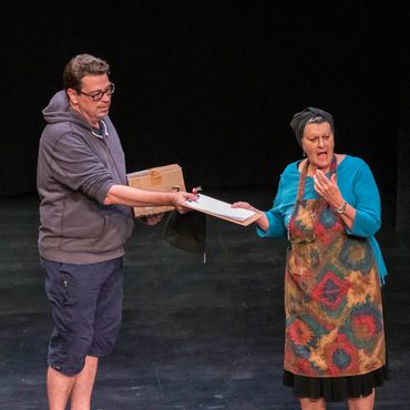 Directed by Alan Brasington. Featuring Sue Bachman as the Widow, and Glenn Schudel as the Driver.