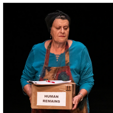 Directed by Alan Brasington. Featuring Sue Bachman as the Widow, and Glenn Schudel as the Driver.