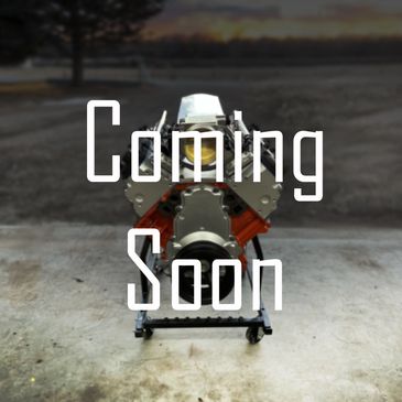 A mechanical engine with 'Coming Soon' text overlay.
