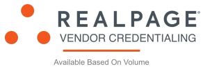 Logo of RealPage Vendor Credentialing.