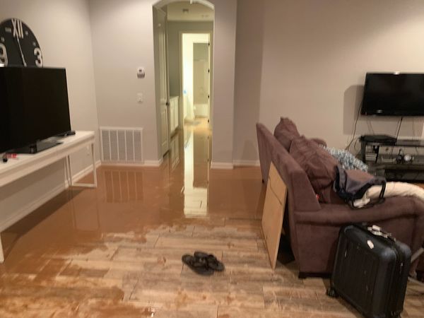 Basement flooded with mud water Gilbert Arizona