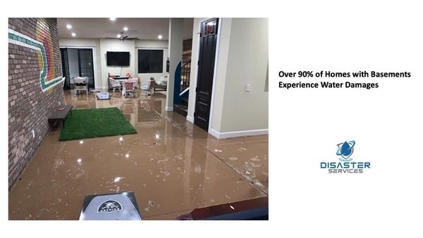 Basement flooded during storm