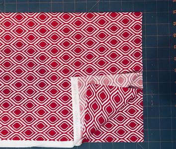 Fold fabric to 11-inches, then wrap