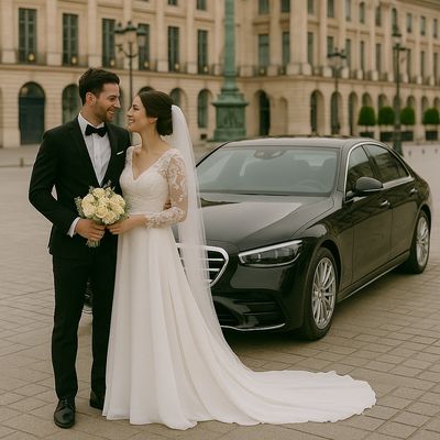 Service mariage avec chauffeur privé — élégance, confort et distinction avec nos Mercedes Classe S.
