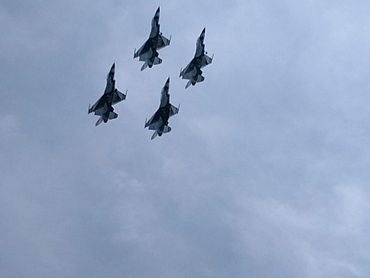 Summer festivals in Traverse City draw various air shows over West Grand Traverse Bay.