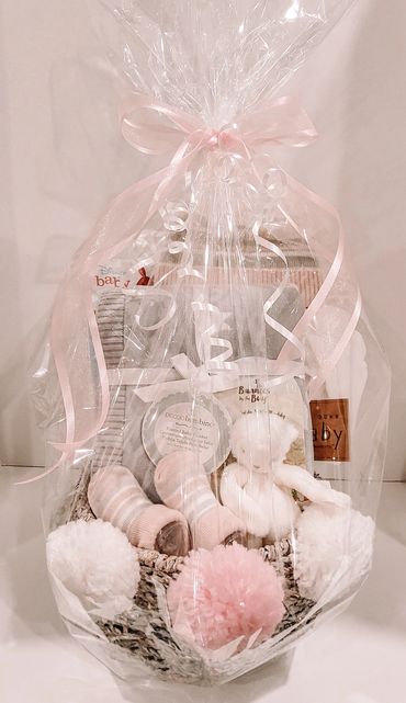 Baby girl gift basket